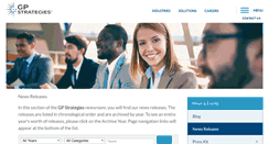 Desktop Screenshot of newsroom.gpstrategies.com